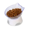 With Stand Base Pet Food and Water Bowls For Cats Dogs Feeders Feeding Products Transparent Cat Bowl Non-slip