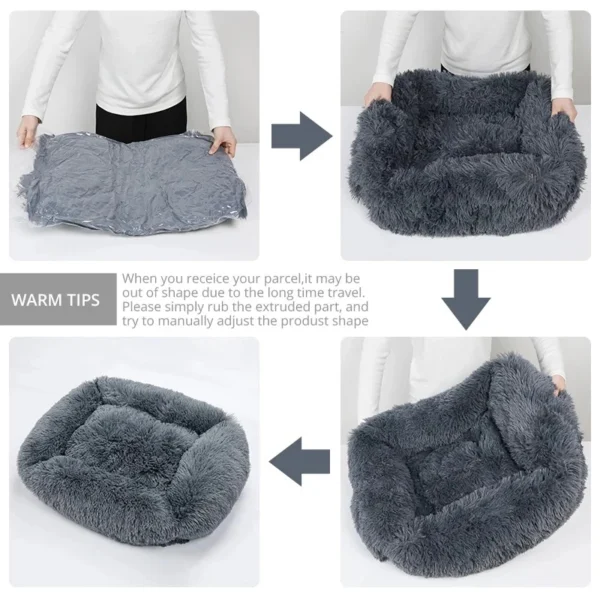 S049db35e8e1d4faaaacc1ad63782b8d99-1.webp SnuggleRest™ Plush Rectangle Pet Bed