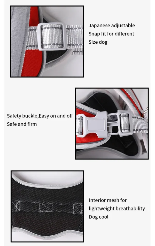 S1736550dfa684f19be33613f8b6d0dd4s.webp PowerPup™ Adjustable Dog Harness & Leash Set