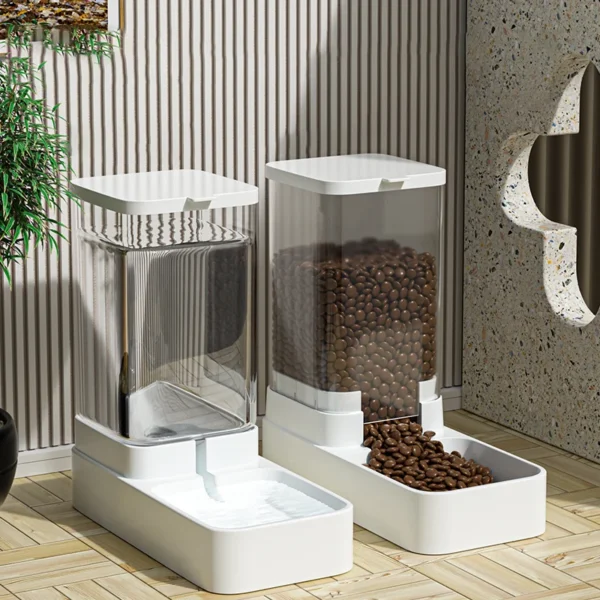 S174989f740774a4e9985815841595b33N.webp ClearFlow™ Automatic Pet Feeder & Water Bowl