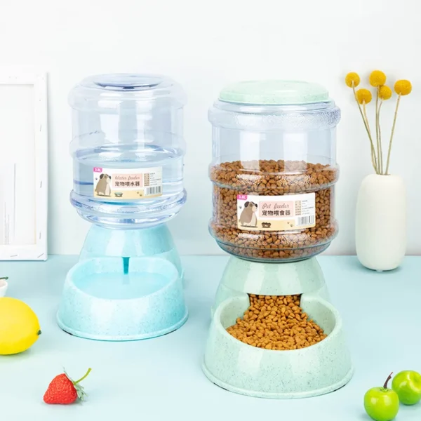 TwinServe™ Large Capacity Pet Feeder & Water Bowl