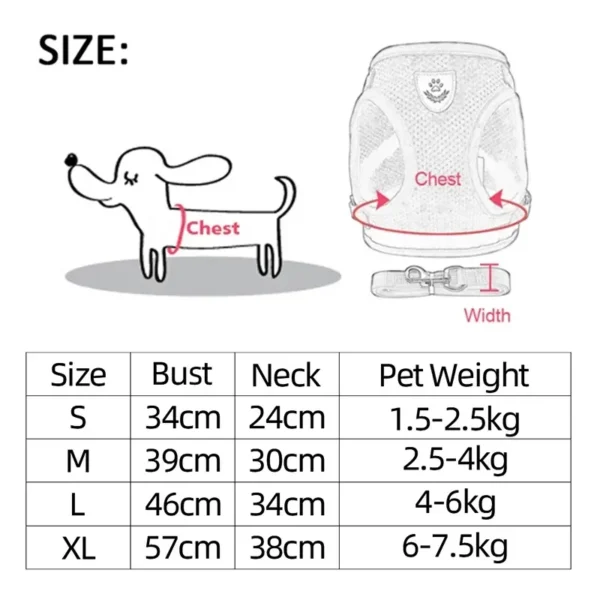 S1fccbbd88af34872bb01b06725da616cV.webp ComfortMesh™ Pet Harness & Leash Set