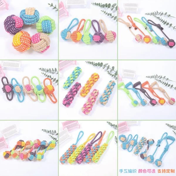 S2560969b92c847f781210d53a5e311e7q.webp ChewMate™ Rope & Ball Toy Set