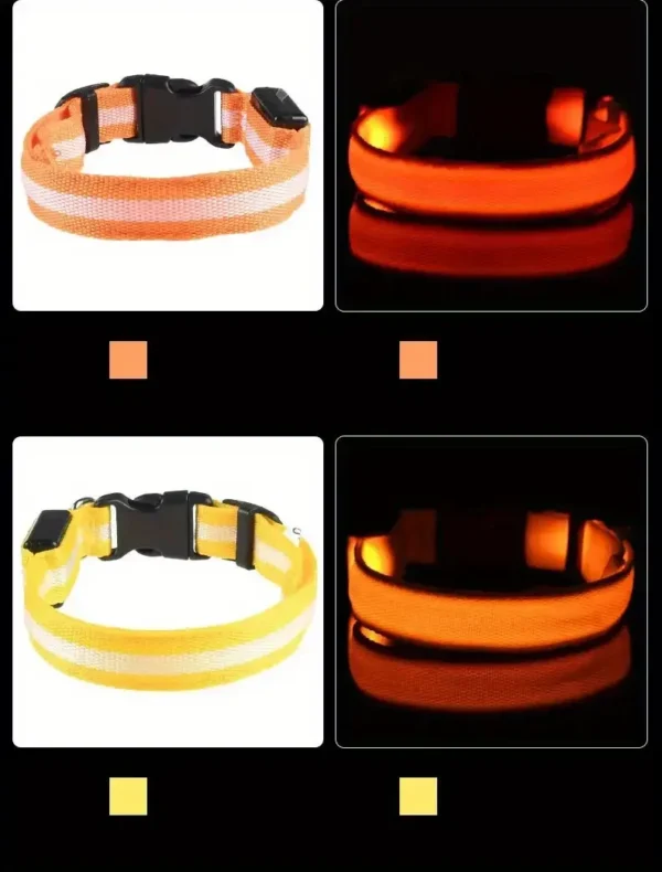 S2dea830e040043a398cf6fbc006243dbT.webp GlowPaw™ LED Safety Collar & Leash