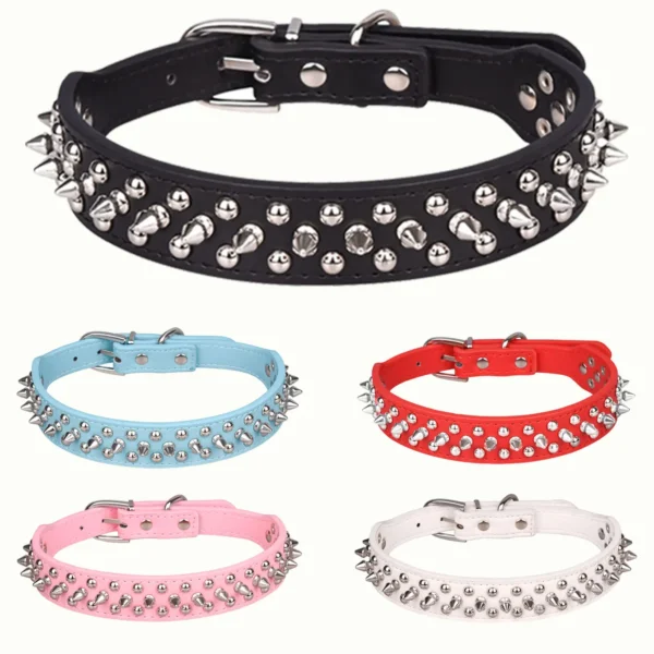 S316001384618423eb663745eb518b9bcu-2.webp RivetGuard™ PU Leather Dog Collar
