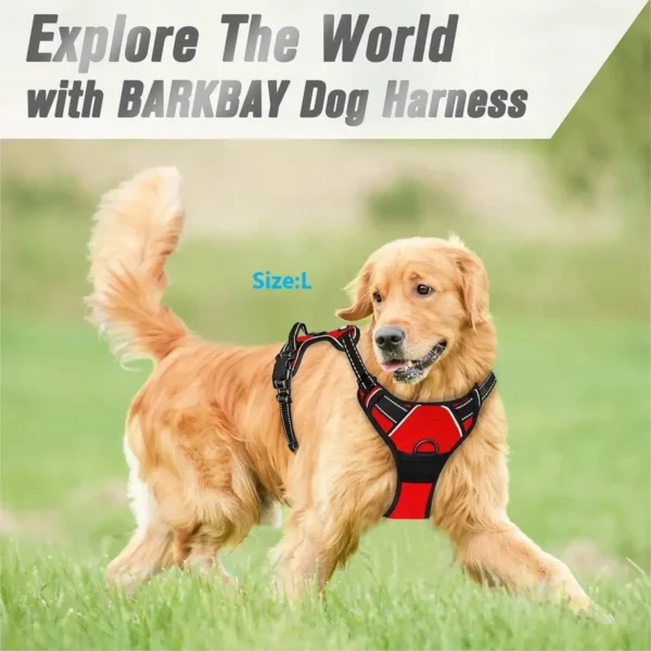 S353e59b2ea1a457db55f67fe5fb97a1d5.webp StrongStride™ Front-Clip No-Pull Dog Harness