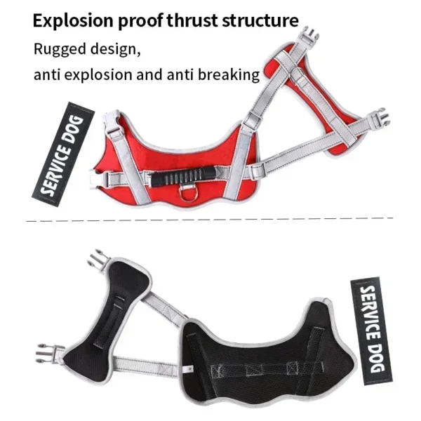 S3868eff10c5b43f0b1ed9460965c35f8N.webp PowerPup™ Adjustable Dog Harness & Leash Set
