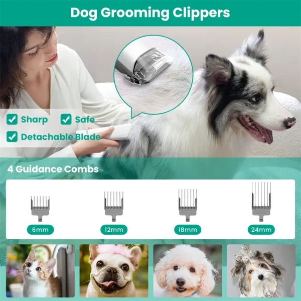 S4af12d77ff464520b6eeb9c9a1f44b8f4.webp đâ𦺠ProGroom⢠Vacuum Grooming Kit â 5-in-1 Pet Hair Solution