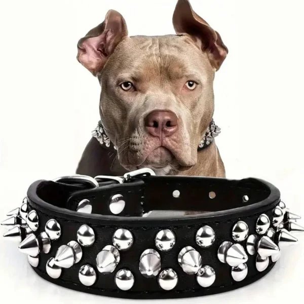 S5f85f325f2c8475c8181613266f2567eY-4.webp RivetGuard™ PU Leather Dog Collar
