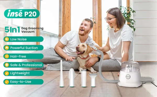 S6248d6eb20e4457dba79d127af4920f2q.webp đâ𦺠ProGroom⢠Vacuum Grooming Kit â 5-in-1 Pet Hair Solution