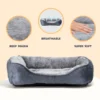 S8561adbfefee4d38b927063f9af1f26d2.webp CloudNest™ Washable Non-Slip Dog Bed