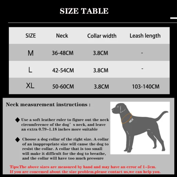 TactiPup™ Reflective Collar & Leash Set