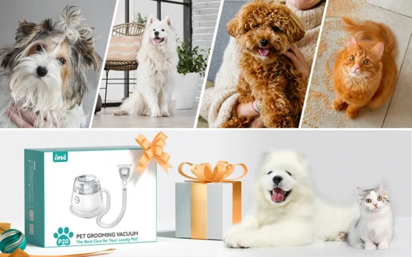 S8bc5a3ab0cd54fa69fe81960ddbc11bfE.webp đâ𦺠ProGroom⢠Vacuum Grooming Kit â 5-in-1 Pet Hair Solution