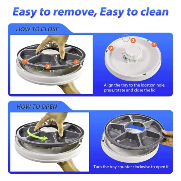 S91988dfac6a24c2a889ef85528675a7fe.webp MealMate™ 6-Meal Automatic Pet Feeder