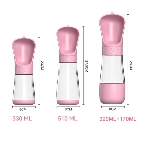 Portable Dog Water Bottle With Food Container Travel 2 in 1 Pet Water Dispenser For Small Large Dogs Cat Labrodor Drinking Bowls