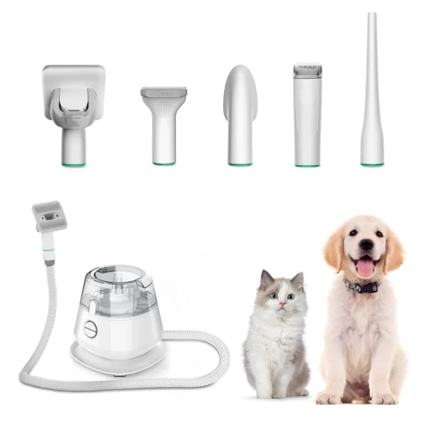Sbb3ab8bf07a547359c370ae56bc7c6525.webp đâ𦺠ProGroom⢠Vacuum Grooming Kit â 5-in-1 Pet Hair Solution