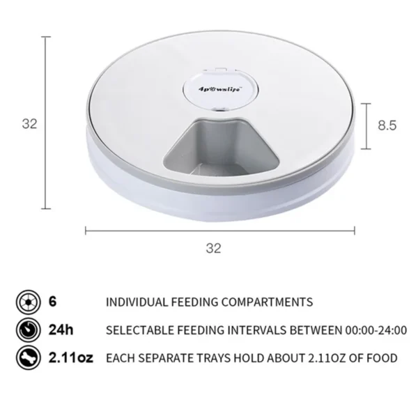 Sbd6575cd7c6c4a7b80b118ef4aabf33d8.webp MealMate™ 6-Meal Automatic Pet Feeder