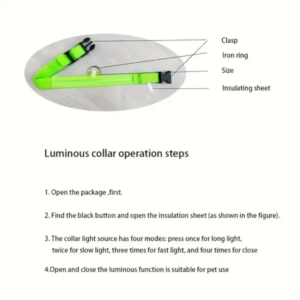 Sc685f0bfa48b4cb096c7b9805a3556cdk.webp GlowPaw™ LED Safety Collar & Leash