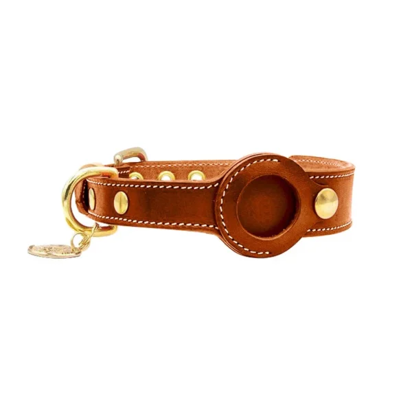 LuxTag™ Leather AirTag Pet Collar