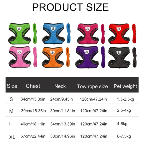 Scfc6473637dc4b8eacf937dbe2ece60bl.webp BreezeFit™ Summer Pet Harness & Leash Set