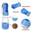 Portable Dog Water Bottle With Food Container Travel 2 in 1 Pet Water Dispenser For Small Large Dogs Cat Labrodor Drinking Bowls