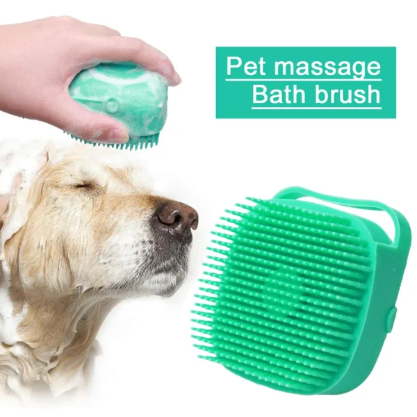 Sde0cc23bc8a34811ace2ec4d76ccdc7f6.webp 2-in-1 Pet Shampoo Brush & Massager.