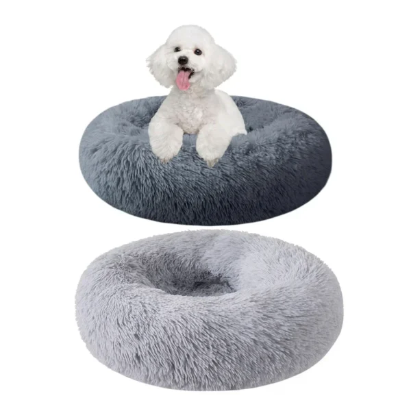CozyNest™ Plush Round Pet Bed – 50cm