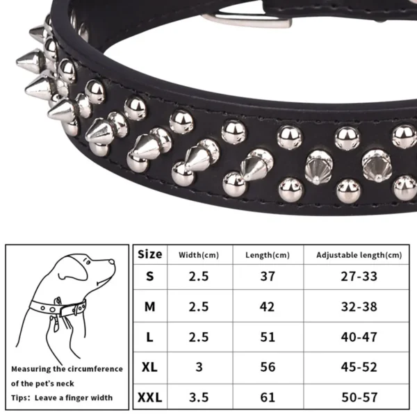 Sf782732574b742f6a03ce1f6b53f7926H-2.webp RivetGuard™ PU Leather Dog Collar